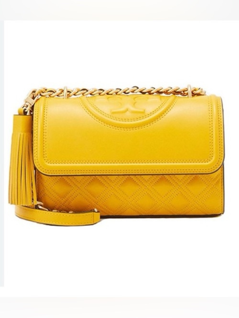 Tory Burch Small Fleming Shoulder Bag - Yellow